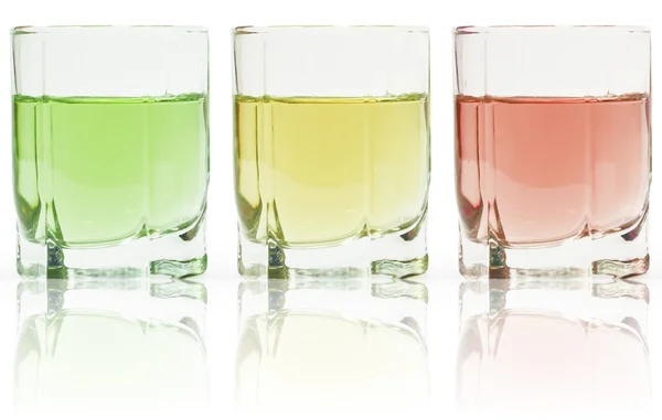 stock image Three color glasses