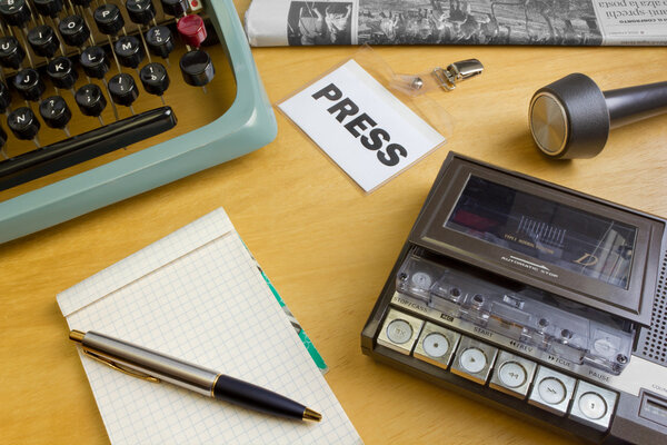 1980s Journalist's Desk