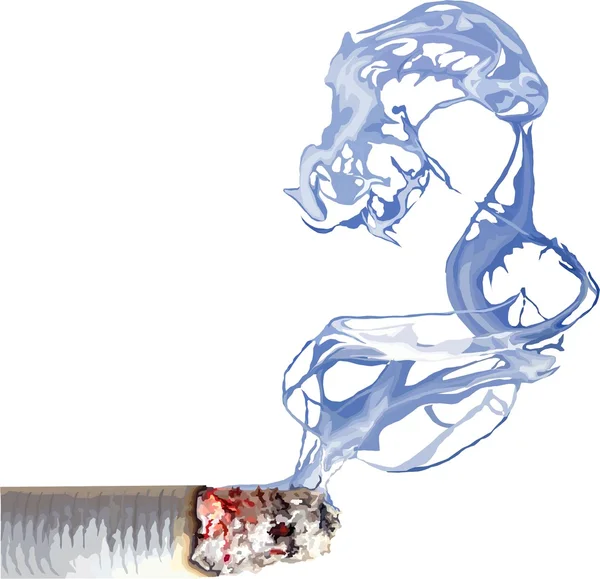 Cigarette with smoke — Stock Photo, Image