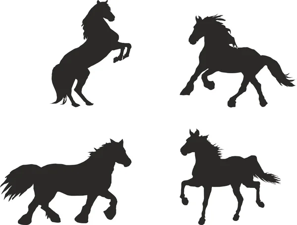 stock image Horse silhouetts