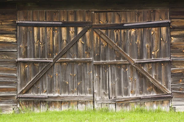 Dřevěná brána Stock Fotografie