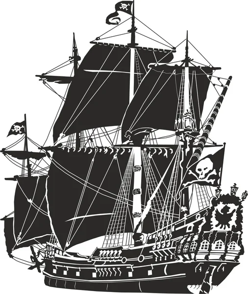 Piratenschiff lizenzfreie Stockbilder