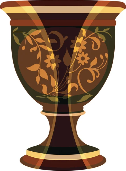 Pot de fleurs, illustration vectorielle de vase de fleurs — Image vectorielle