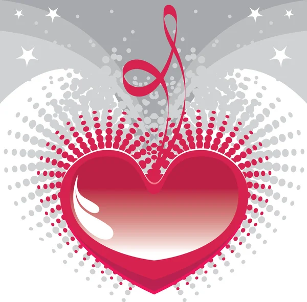 Fond cardiaque, Saint Valentin — Image vectorielle
