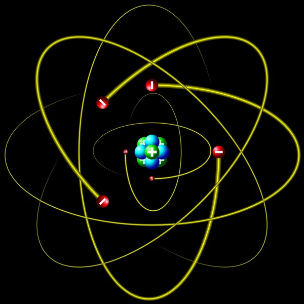 Atom bakgrund — Stock vektor