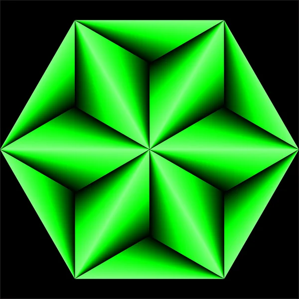 Résumé Polygone vert — Image vectorielle