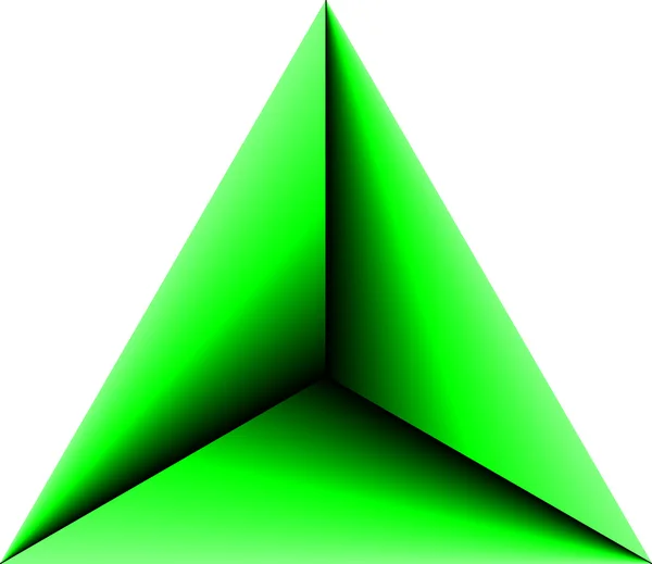 Abstrakti kolmio vihreä — vektorikuva