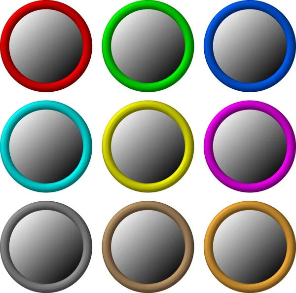 Круг кнопок — стоковый вектор