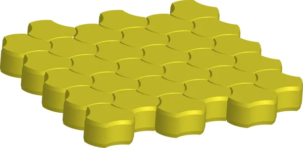Bricks for sidewalk polygon — Stock Vector