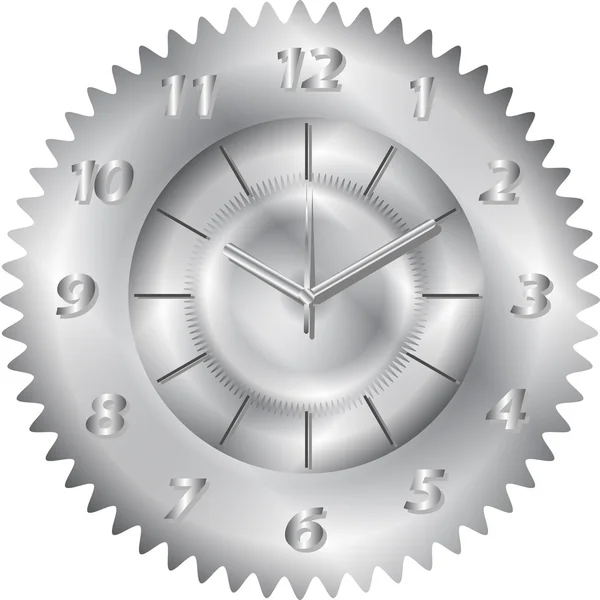 Clock Gear Metal — Stock Vector