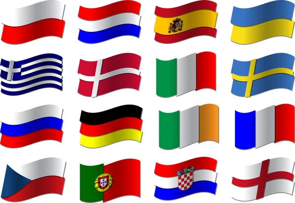 Флаги абстрактные — стоковый вектор