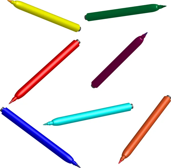 Penna in feltro — Vettoriale Stock