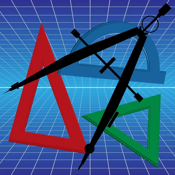 Hintergrund der Geometrie — Stockvektor