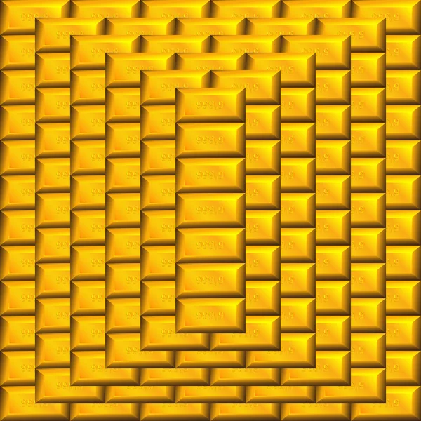 Barres d'or pyramide — Image vectorielle