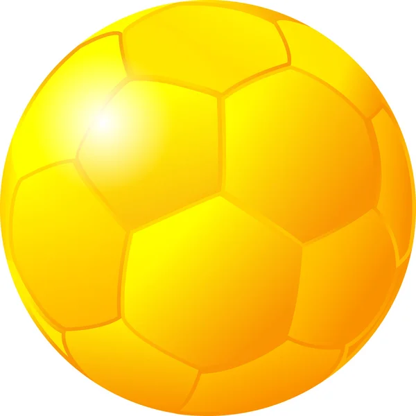 ゴールド サッカー ボール — ストックベクタ