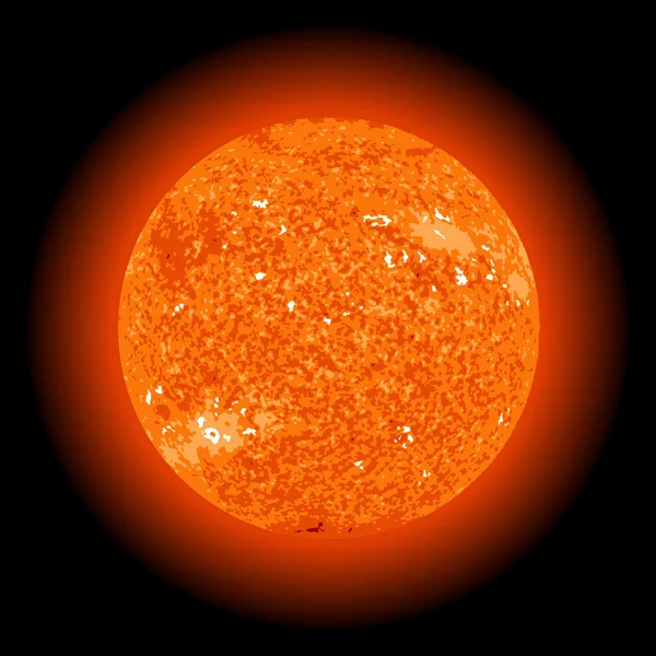 Сонце з космосу — стоковий вектор