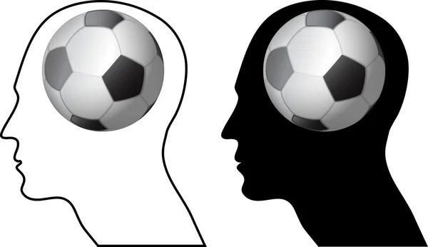 Жить ради футбола — стоковый вектор