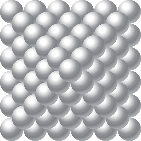 Pyramide boules métalliques — Image vectorielle