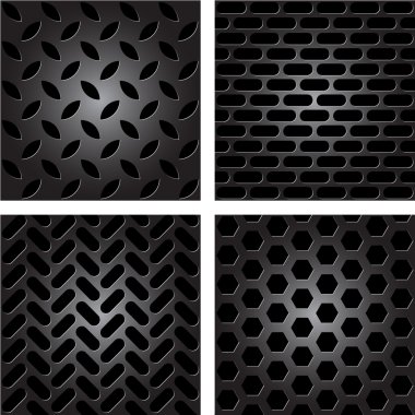 Metal patterns clipart