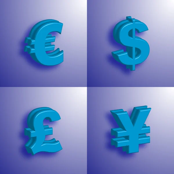Money symbol 3d — Stock Vector