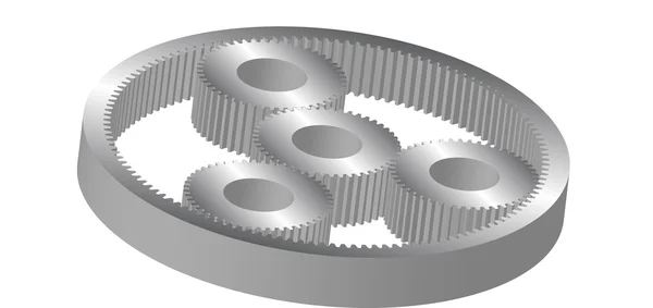 Cylindrical gear — Stock Vector
