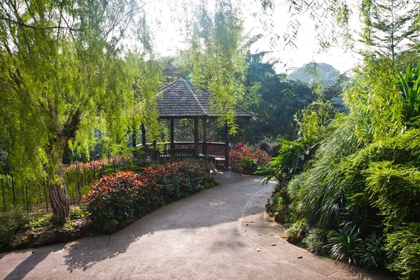 Gartenlaube im botanischen Garten — Stockfoto