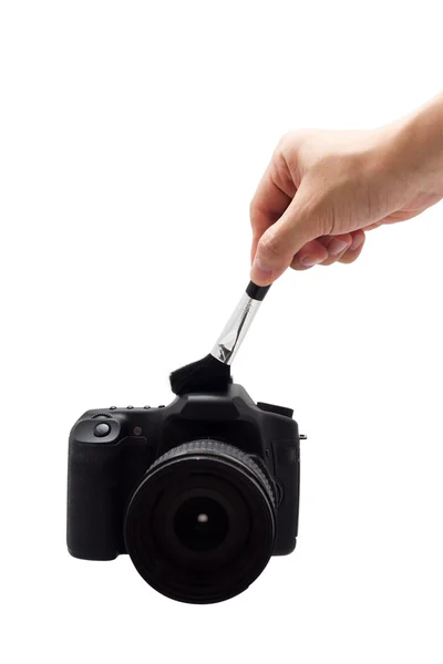 Czyszczenia aparatu — Zdjęcie stockowe