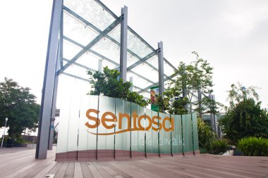 Sentosa Broadwalk Sign clipart