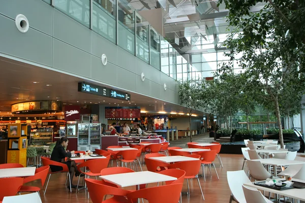 Changi airport eethoek — Stockfoto