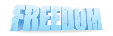 Crumbling Freedom clipart