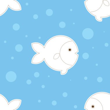 Seamless Fish Background clipart