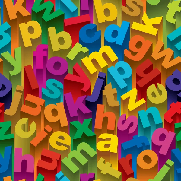 Dikişsiz alfabe düzeni — Stok Vektör