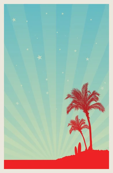 stock vector Beach Poster Template