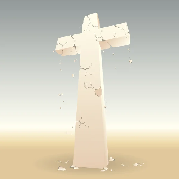 Валиться хрест — стоковий вектор