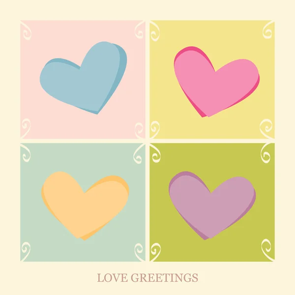 Love Greetings — Stock Vector