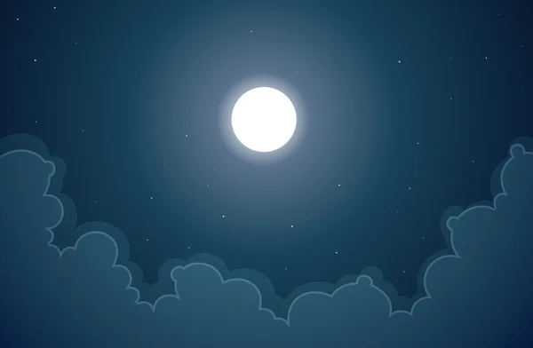 Φεγγάρι της νύχτας — Διανυσματικό Αρχείο