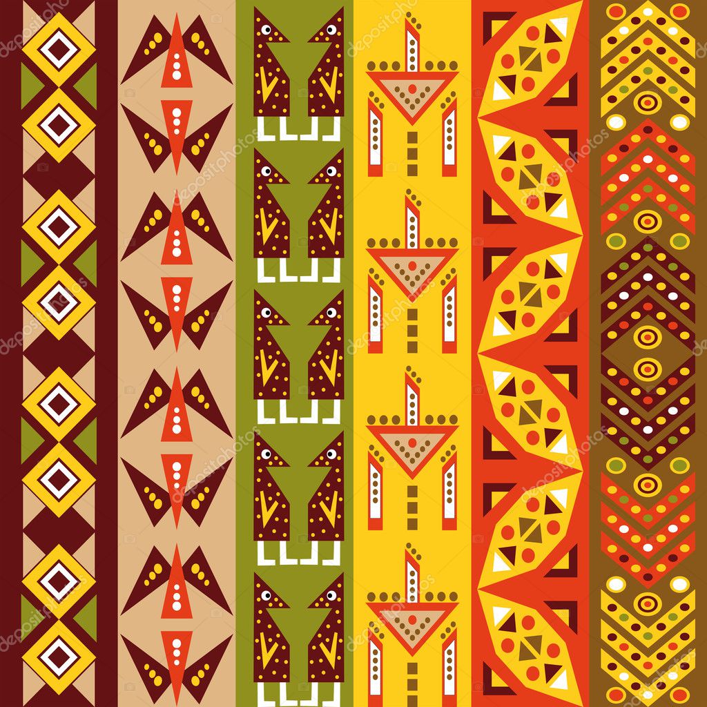 African pattern — Stock Vector © inna_g #11383288