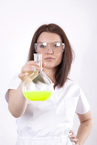 Attractive young laboratory technician — Stock Photo, Image