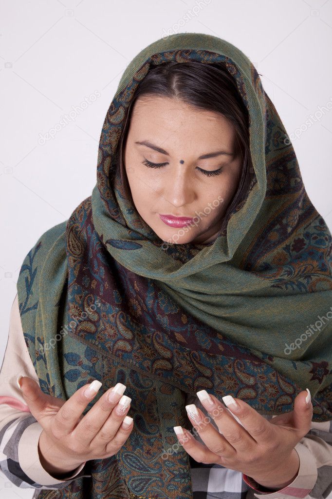 Young beautiful muslim woman