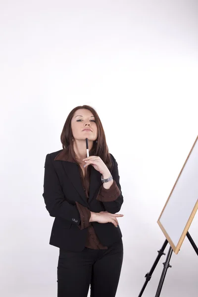 Young beautiful business woman — Stock Photo, Image