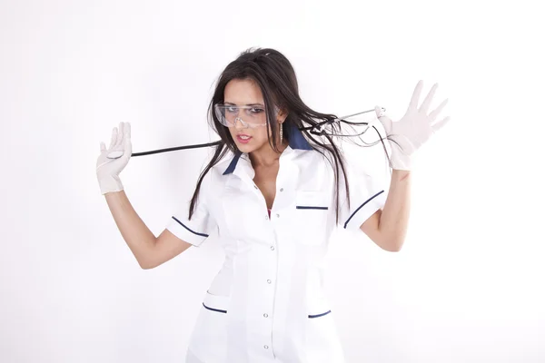 젊은 매혹적인 여성 의사 — 스톡 사진