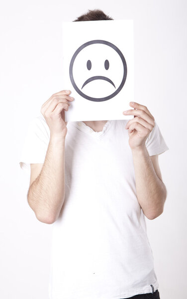 Молодой человек со знаком
