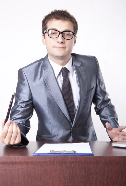 Young male secretary — Stock Photo, Image