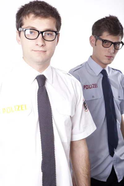 Jonge Duitse politieagenten — Stockfoto