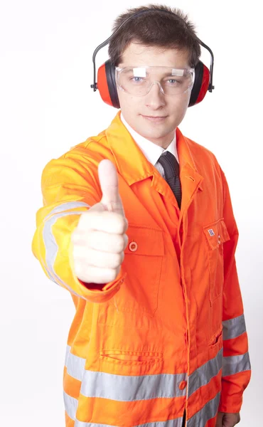 Young male builder — Stock Photo, Image