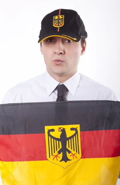 Deutscher fan — Stockfoto