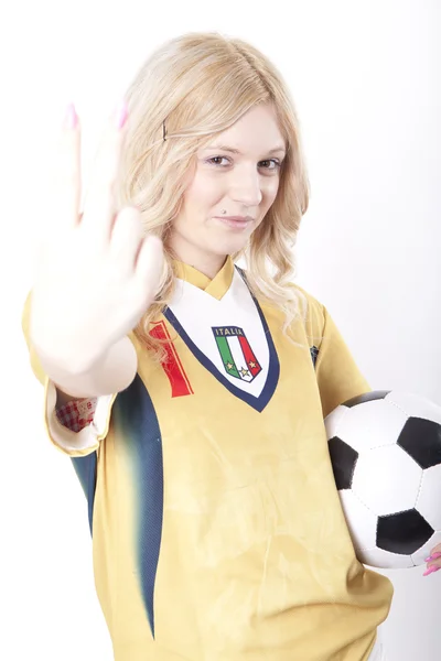 Italien fan. Royaltyfria Stockfoton