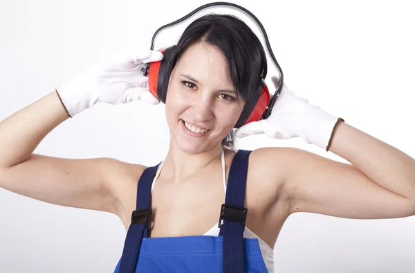 Young attractive female worker — Stock Photo, Image