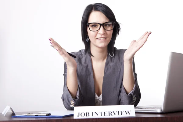 Young attractive secretary — Stock Photo, Image