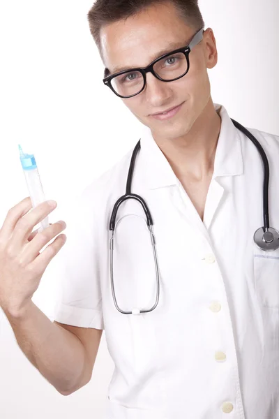 Joven atractivo médico masculino — Foto de Stock